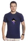 Camiseta Masculina De Algodão Dragon Ball Z Goku Azul