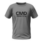 Camiseta Masculina de Algodão Estampada Premium Cinza