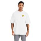 Camiseta Masculina de Algodão Oversized para Esportes, Streetwear e Academia Emoji