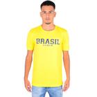 Camiseta Masculina Dry Fit Gola Careca Manga Curta Dia a Dia Amarelo G