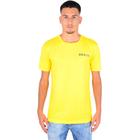 Camiseta Masculina Dry Fit Gola Careca Manga Curta Moderna Amarelo P