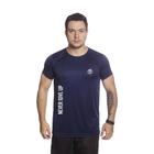 Camiseta Masculina Dry Fit para Caminhada. Corrida e Academia - Azul Marinho