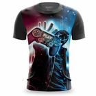 Camiseta Masculina Estampada Controle Gamer Camisa Casual Tecido Leve