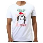 Camiseta masculina feliz natal flork papai noel