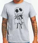 Camiseta Masculina Geek Jack Halloween Personagem Camisa 100% Algodão