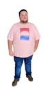 Camiseta Masculina Gola Careca Plus Size 100% Algodão