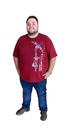 Camiseta Masculina Gola Careca Plus Size 100% Algodão