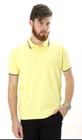 Camiseta Masculina Gola Polo Amarela Piquet Gold Com Elastano