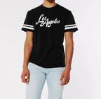 Camiseta Masculina H Relaxed Fit Preta Los Angeles