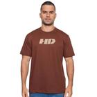 Camiseta Masculina HD Big Logo Marrom Café H0044