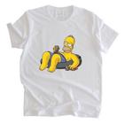 Camiseta Masculina Homer Simpsons Camisa De Desenho