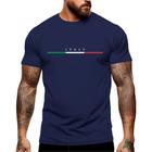 Camiseta Masculina Italy Grandes Países Manga Curta Gola Redonda Academia Shopping 100% Algodão