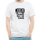 Camiseta masculina Jesus Senhor dos Senhores manga curta Casual