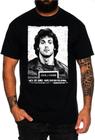 Camiseta masculina John Rambo Sylvester Stallone filmes 100% algodão