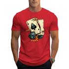 Camiseta Masculina Malha Premium 30.1 Estampa Carta