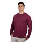 Camiseta Masculina Manga Longa Slim Fit Algodão Premium TRV