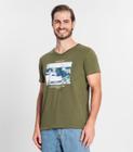 Camiseta Masculina Meia Malha Estampada Ultimato Verde