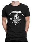 Camiseta Masculina Metallica Banda Show Camisa Algodão