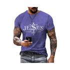 Camiseta Masculina Oversized Jesus Cruz - Estilo Hip Hop Vintage