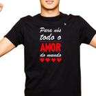 Camiseta masculina para nós todo amor do mundo