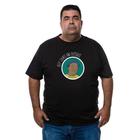 Camiseta Masculina Plus Size Algodao Estampa Mussum Manga Curta Com Abridor De Garrafa