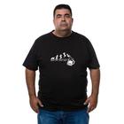 Camiseta Masculina Plus Size Algodao Manga Curta Estampa Humorada Com Abridor De Garrafa