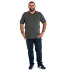 Camiseta masculina plus size decote v 115706