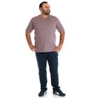 Camiseta masculina plus size decote v listrada 115701