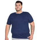 Camiseta Masculina Plus Size Sport Manga Curta Lisa Básica