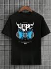 Camiseta Masculina Preta 100% Algodão Butterfly Hope