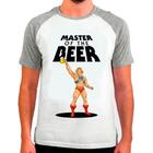 Camiseta Masculina Raglan Branca Cerveja Beer Cervejeiro 05