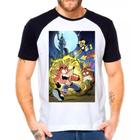 Camiseta Masculina Raglan Branca Crash Bandicoot 17