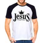 Camiseta Masculina Raglan Branca Fé Gospel Católica 03