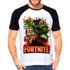 Camiseta Masculina Raglan Branca Fortnite 02