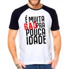 Camiseta Masculina Raglan Branca Frases e Humor 01