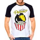 Camiseta Masculina Raglan Branca Jubileu Pipoca Picapau 01