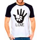 Camiseta Masculina Raglan Branca Pet Cachorro Dog 04