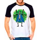 Camiseta Masculina Raglan Branca Rick and Morty 28