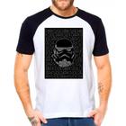 Camiseta Masculina Raglan Branca Star Wars 10