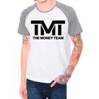 Camiseta Masculina Raglan Cinza Branco TMT Boxe Luta