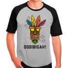 Camiseta Masculina Raglan Cinza Crash Bandicoot 05