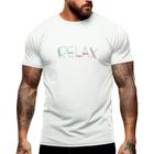 Camiseta Masculina Relax Spa Verão Manga Curta Gola Redonda Academia Shopping 100% Algodão