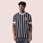 Camiseta Masculina Retrô Corinthians Democracia 1982 Preto