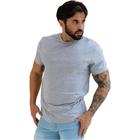 Camiseta Masculina Slim Fit Básica Gola Redonda