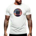 Camiseta Masculina Soldados USA Exercíto Manga Curta Gola Redonda Academia Shopping 100% Algodão