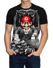 Camiseta Masculina Super Mario Bross Games Jogos Camisa Infantil Unissex