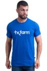 Camiseta Masculina Texas Farm - Cm258 - Azul Royal/ Branco