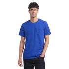 Camiseta masculina Tommy Hilfiger de manga curta com gola redonda azul cobalto