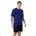 Camiseta masculina treinos esporte dry da elite azul marinho