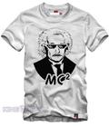 Camiseta Mc Einstein Branca Camisa Filmes Séries Games Blusa